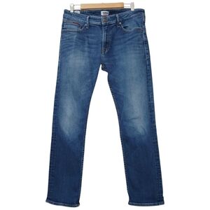 Tommy Jeans Men Hilfiger 36x32 Blue Ryan Original Straight Stretch Denim Y2K 90s